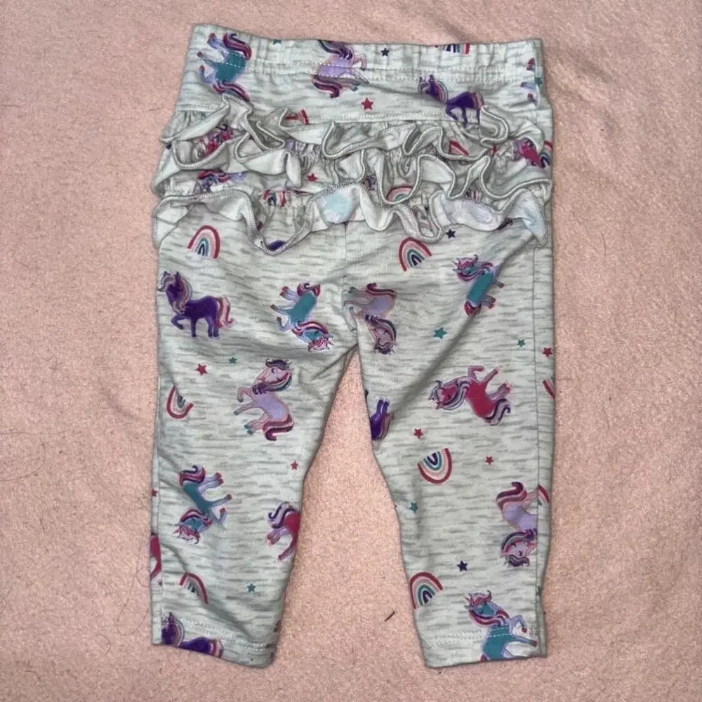 Baby Girl’s Unicorn 3 Piece Bundle Pink Floral Unicorn - 6 Months
